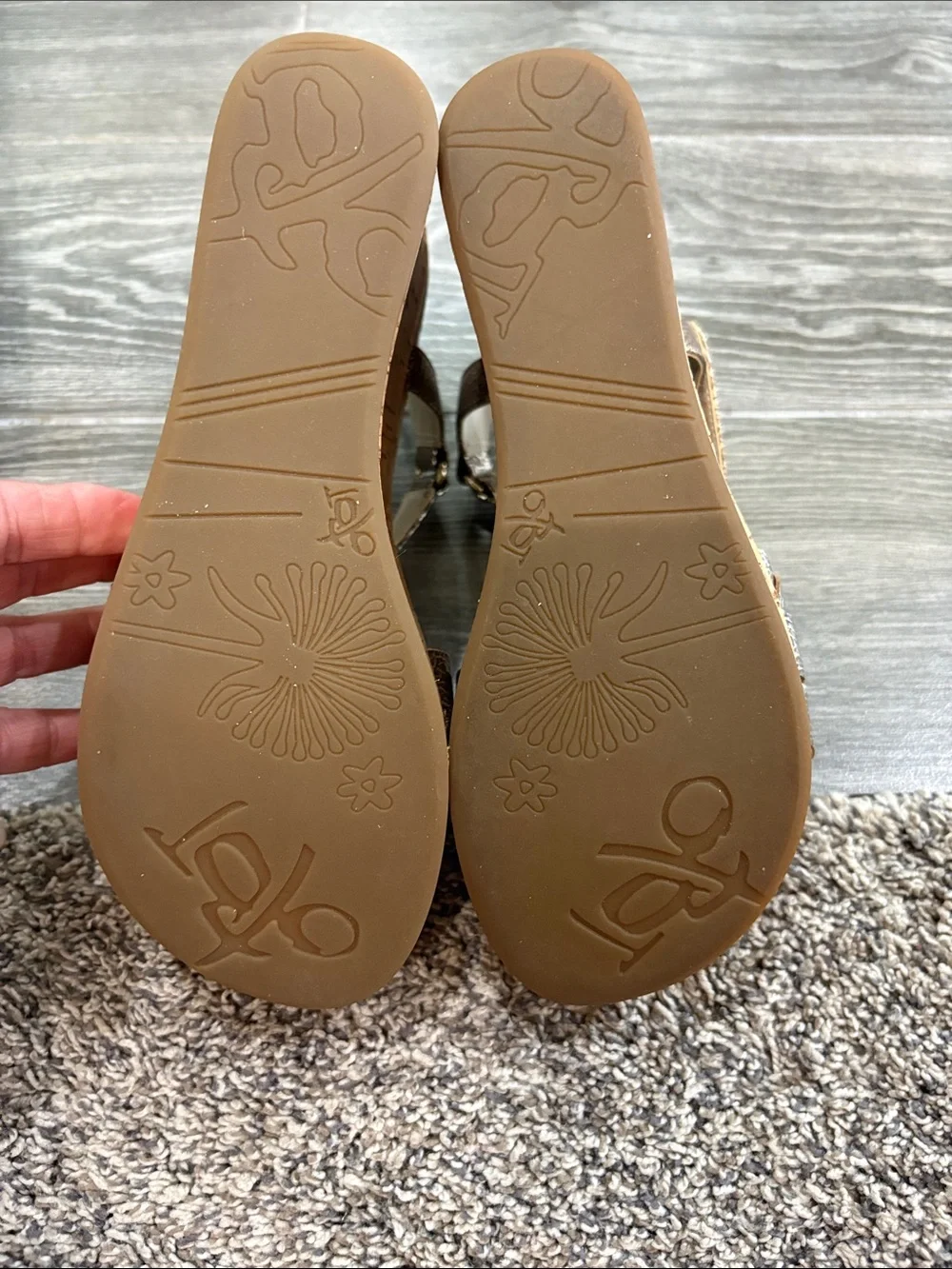 Womens OTBT Charleston/Gold  Wedge Sandals